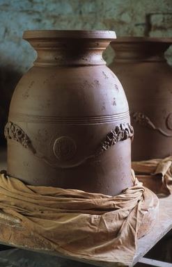 Fabrication du vase d'anduze