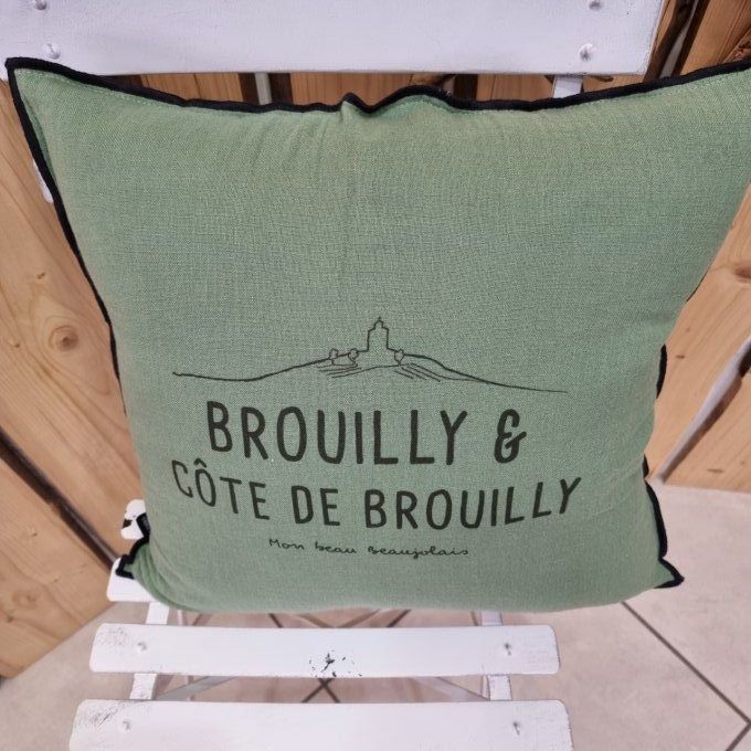 Coussin Brouilly Côte de Brouilly  carré